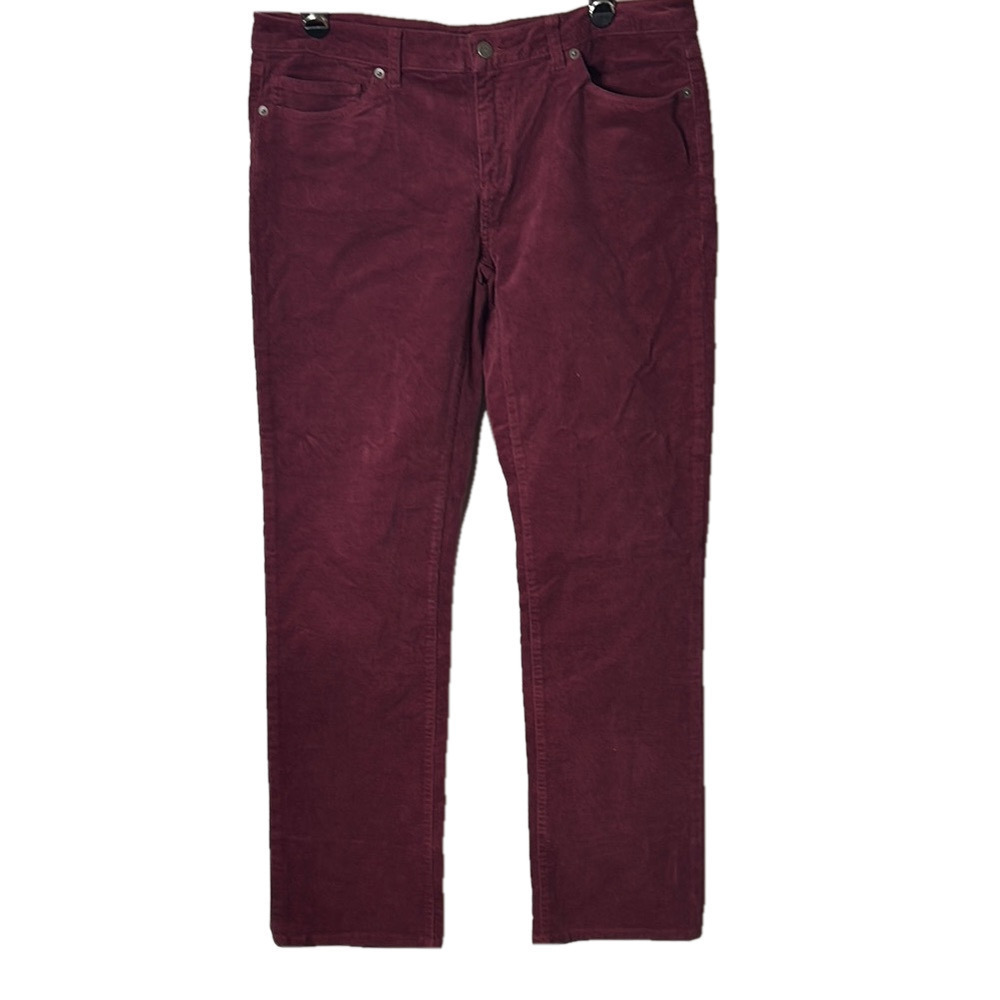 Patagonia Burgundy Straight Leg Corduroy Pants, 32